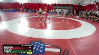 150 lbs Finals (2 Team) - Zach Malin, Team Red vs Ty Imhoff, Team Blue