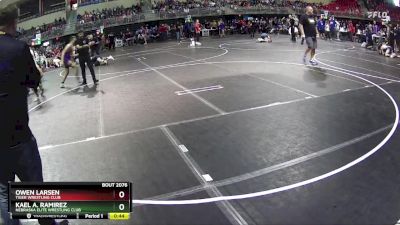 132 lbs Cons. Round 1 - Owen Larsen, Tiger Wrestling Club vs Kael A. Ramirez, Nebraska Elite Wrestling Club