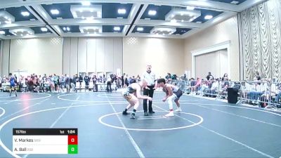 157 lbs Round Of 32 - Vitor Markes, Sierra Vista HS vs Andrew Ball, 208 Spartans