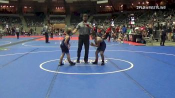 90 lbs Quarterfinal - Zane Barnes, Barrett Mountain Wrestling Club vs Zayne Chappell, Tulsa Blue T Panthers