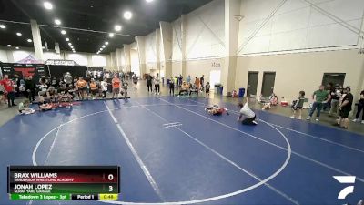 66+ Round 1 - Jonah Lopez, Scrap Yard Garage vs Brax Williams, Sanderson Wrestling Academy