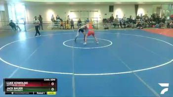 133 lbs Cons. Semi - Luke Kowolski, Gettysburg College vs Jack Bauer, Wilkes University