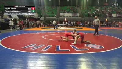 7A 120 lbs Quarterfinal - John Junkin, Vestavia Hills vs Griffin Gardner, Oak Mountain