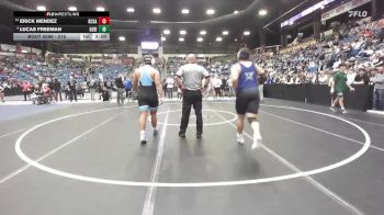 215 lbs Champ. Round 1 - Erick Mendez, Kansas City - Sumner Academy HS vs Lucas Freeman, Goddard-Eisenhower