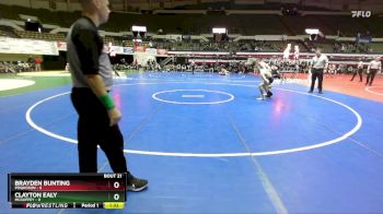 113 lbs Semis & Wb (16 Team) - Brayden Bunting, Poquoson vs Clayton Ealy, McGuffey