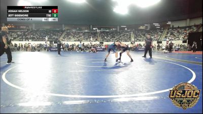 119 lbs Consi Of 4 - Josiah Nelson, N8 vs Jett Sisemore, Team Tulsa Wrestling Club