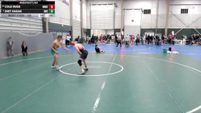 150 lbs Cons. Round 2 - Cole Nuss, Broken Bow Wrestling Club vs Jhet Hagan, Shelton Wrestling Club