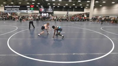 132 lbs Champ. Rd Of 16 - Jason Hampton, Callan Wrestling Academy vs Brennen Clifford, Union County Wrestling Club