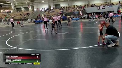 58 lbs Quarterfinal - Bella Martinez, Iron Knights vs Evvy Ramsey, Whitwell Wrestling Club