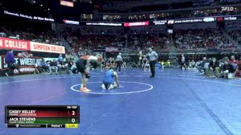 3A-150 lbs Cons. Round 3 - Casey Kelley, Prairie, Cedar Rapids vs Jack Stevens, Clear Creek-Amana