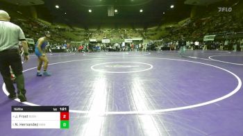 152 lbs Quarterfinal - Jaxtyn Frost, Buchanan vs Nick Hernandez, Highland