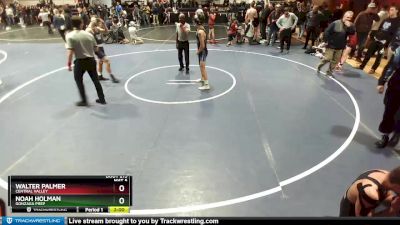 160 lbs Champ. Round 2 - Walter Palmer, Central Valley vs Noah Holman, Gonzaga Prep