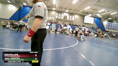 105 lbs 1st Place Match - Nash Johnston, Sanderson Wrestling Academy vs Brexten Lamb, Cougars Wrestling Club