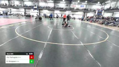 116 lbs Consi Of 32 #2 - Nicholas Fortugno, Briarcliff-byram Hills vs Gabe Simpson, Minisink Valley