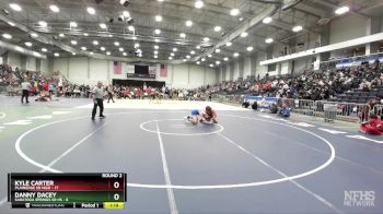 145 lbs Round 2 (3 Team) - Kyle Carter, Plainedge Sr High vs Danny Dacey, Saratoga Springs Sr HS