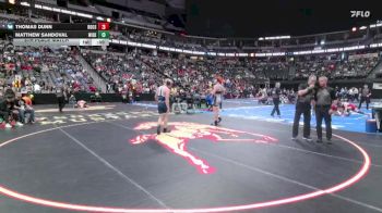 190-4A 5th Place Match - Matthew Sandoval, Widefield vs Thomas Dunn, Roosevelt High School