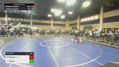 155 lbs Round Of 16 - Pepper Streight, Gold Rush Wrestling vs Josylyn Glass, Silverback RTC