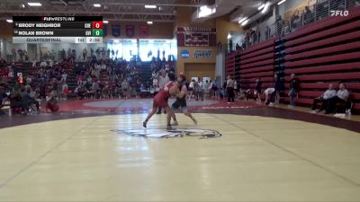 133 lbs Quarterfinal - Nolan Brown, Grand View (Iowa) vs Brody Neighbor, Coe
