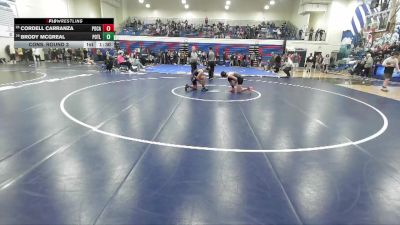 120 lbs Cons. Round 3 - Cordell Carranza, Pocatello vs Brody McGreal, Potlatch