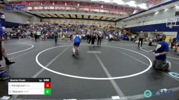 90 lbs Quarterfinal - Isaac Hardgrave, Piedmont vs Cayden Beavers, Harrah Little League Wrestling