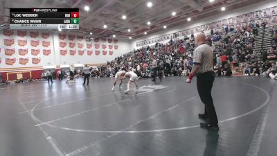 113 lbs Quarterfinal - Loc Webber, Dublin Coffman vs Chance Wuhr, Lake Catholic