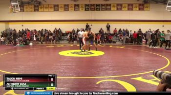 149 lbs Champ. Round 2 - Anthony Diaz, East Los Angles College vs Talon Niimi, Sacramento City College