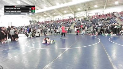 87 lbs Quarterfinal - Lincoln Holker, Westlake vs Cruz Armstrong, Sublime Wrestling Academy