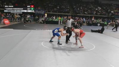 D 1 132 lbs Champ. Round 2 - Will Haun, Haughton vs Carson Thibodeaux, Sulphur