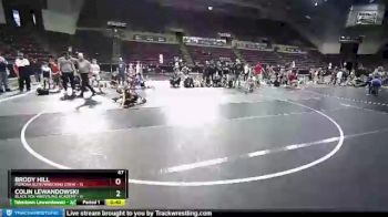 67 lbs Round 4 (10 Team) - Colin Lewandowski, Black Fox Wrestling Academy vs Brody Hill, Pomona Elite/Wrecking Crew