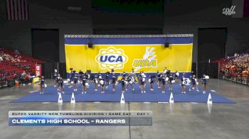 Clements High School - Rangers [2025 Super Varsity Non Tumbling Division I Game Day Day 1] 2025 UCA Houston Regional