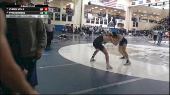 127 lbs Consi Of 16 #1 - Joseph Viola, Seton Hall Prep vs Ryan Morgan, Lower Cape May