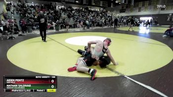 138 lbs Champ. Round 1 - Aiden Pentz, Oak Hills vs Nathan Saldivar, Rancho Cucamonga