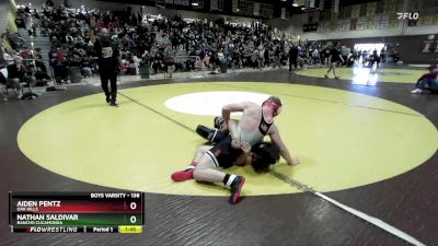 138 lbs Champ. Round 1 - Aiden Pentz, Oak Hills vs Nathan Saldivar, Rancho Cucamonga