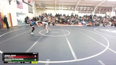 132 lbs Cons. Round 4 - Jenna Piper, Mica Mountain vs Brooklinn Baldwin, Snowflake