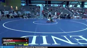 106 lbs Quarterfinals (8 Team) - Joshua Esquivel, Catoosa vs Colt Horlick, Fort Gibson