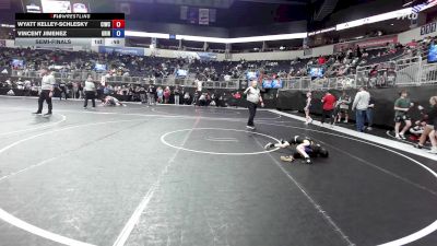 46 lbs Semifinal - Wyatt Kelley-Schlesky, Ciwc Team Intensity vs Vincent Jimenez, Grindhouse/rising Sun
