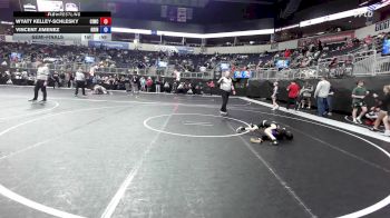 46 lbs Semifinal - Wyatt Kelley-Schlesky, Ciwc Team Intensity vs Vincent Jimenez, Grindhouse/rising Sun