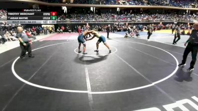 6A 215 lbs Quarterfinal - Aidan Mayne, Little Elm vs Timothy Merchant, Cypress Springs