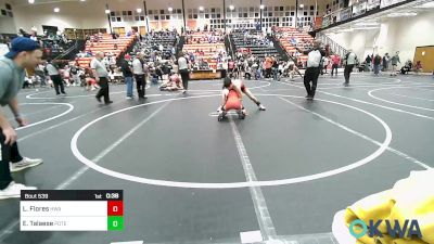 98 lbs Consi Of 4 - Luis Flores, HURRICANE WRESTLING ACADEMY vs Ethan Talaese, Poteau Youth Wrestling Academy
