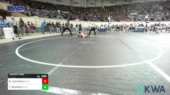 Quarterfinal - Braxton Lemmons, Barnsdall Youth Wrestling vs Tucker Nuckolls, Morris Eagle Wrestling Club