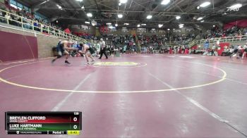 138 lbs Cons. Round 1 - Breylen Clifford, Union County vs Luke Hartmann, Evansville Memorial