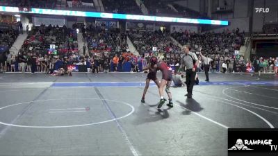 80 lbs Cons. Round 2 - Emerson Bradshaw, OZ Trojan vs Daniela Cabrales, Alpha