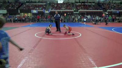 66 lbs Cons. Round 2 - Gage Marsh, NORTHEAST MT vs Cash Saxton, Camel Kids Wrestling