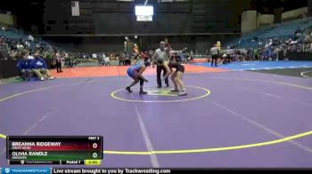 132 lbs Quarterfinal - Breanna Ridgeway, Great Bend vs Olivia Randle, Andover