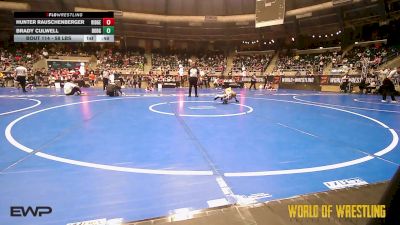 58 lbs Round Of 16 - Hunter Rauschenberger, Ridge Wrestling Club vs Brady Culwell, Dodge City Wrestling Academy