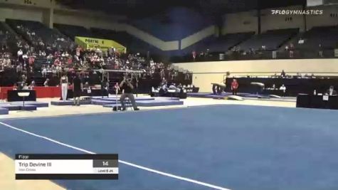 Trip Devine III - Floor, Iron Cross - 2021 USA Gymnastics Development Program National Championships