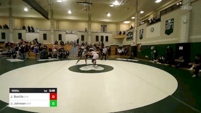 195 lbs Consolation - Jose Bonilla, New Bedford vs Jack Johnson, Duxbury