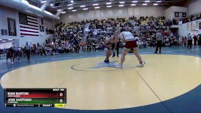 215 lbs Champ. Round 2 - Jose Santiago, CHIPPEWA vs Kian Barton, JOHN GLENN
