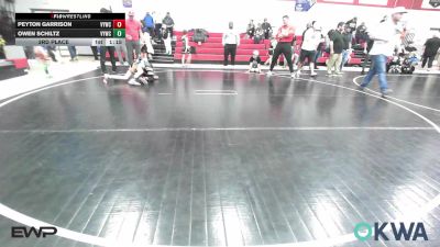 77-83 lbs 3rd Place - Peyton Garrison, Verdigris Youth Wrestling vs Owen Schiltz, Verdigris Youth Wrestling