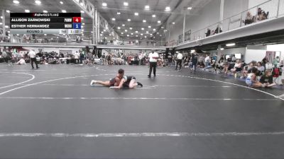 135 lbs Round 3 - Allison Zarnowski, PA West White vs Esther Hernandez, Wrecking Crew Dream Crushers